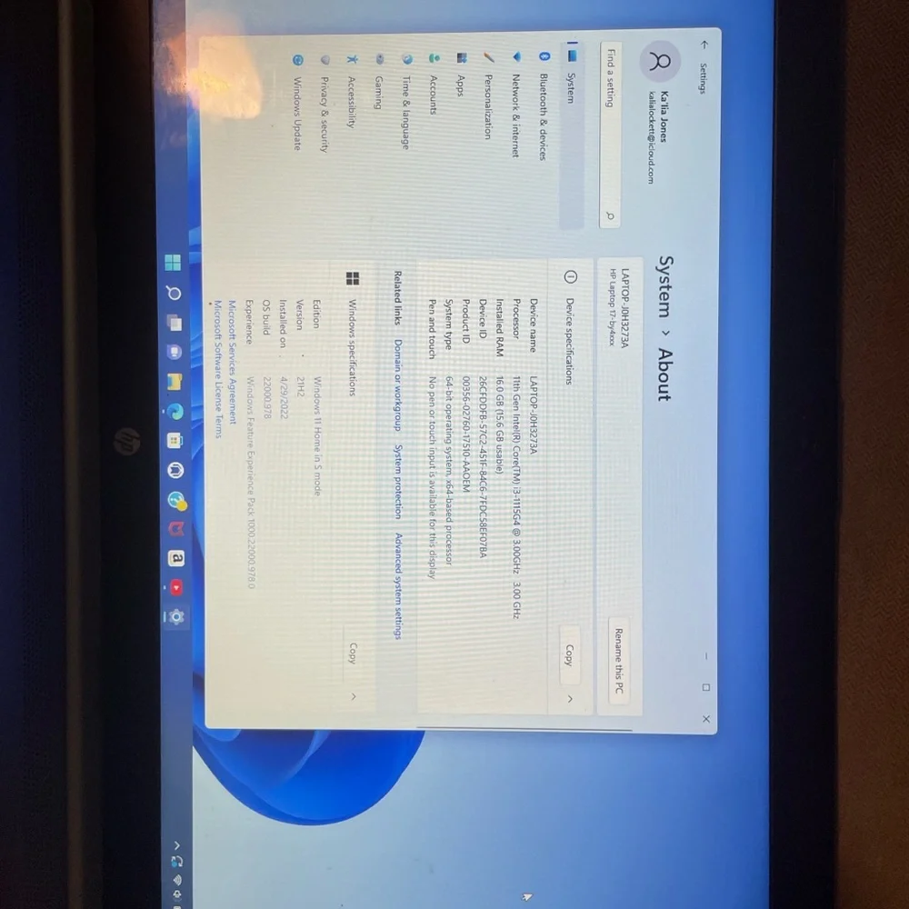 HP 17 inch laptop 11th Gen